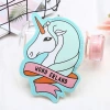 Pink girlish animal-shaped PU storage coin purse, cute card case bag with keychain, wholesale Specification image